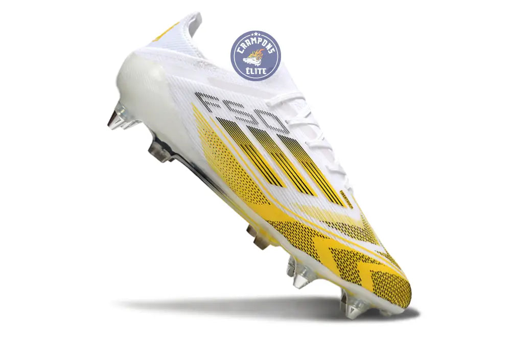Image of F50 Elite Lacets SG - Blanc/Jaune/Noir