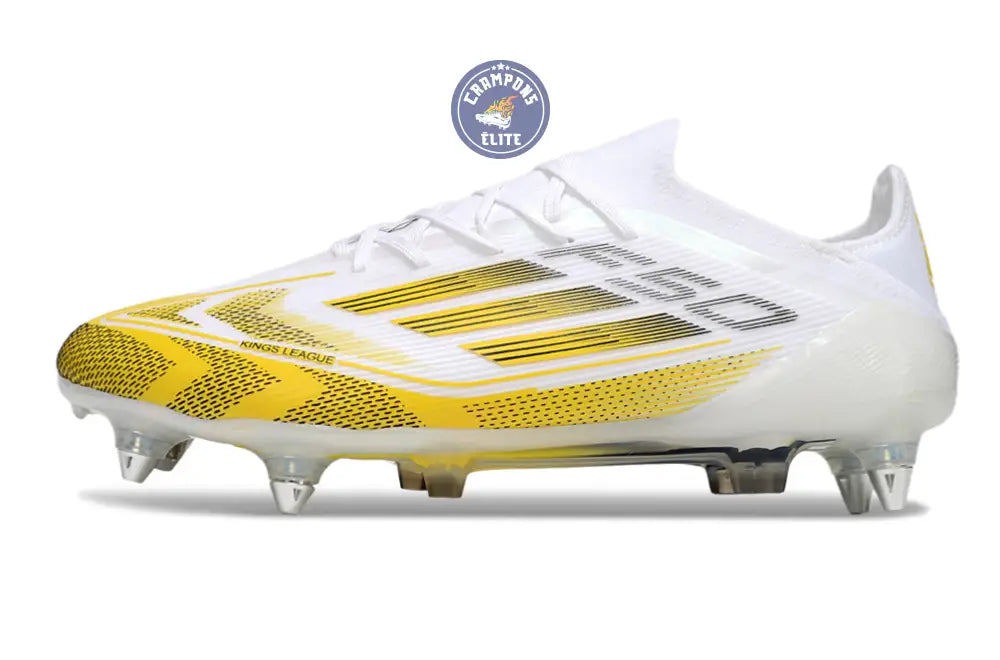 Image of F50 Elite Lacets SG - Blanc/Jaune/Noir