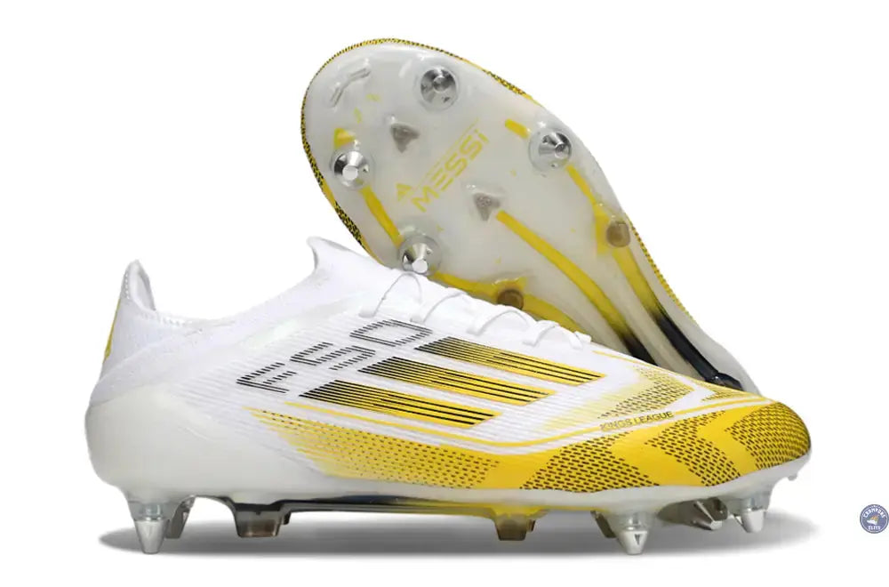 Image of F50 Elite Lacets SG - Blanc/Jaune/Noir