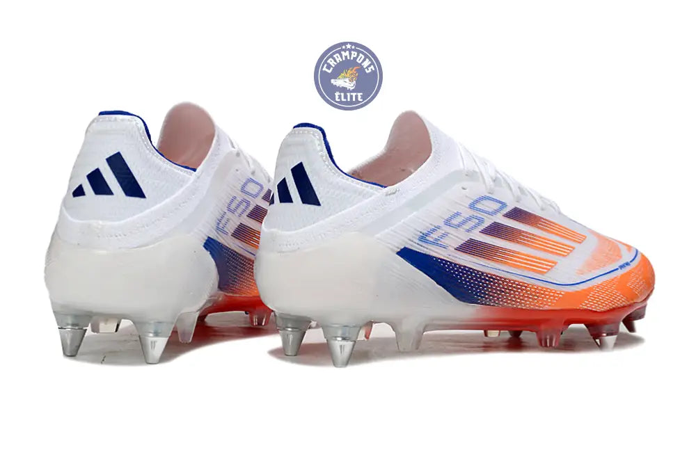 Image of F50 Elite Lacets SG - Blanc/Orange/Bleu