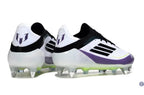 F50 Elite Lacets SG - Blanc/Violet/Jaune Fluo/Noir
