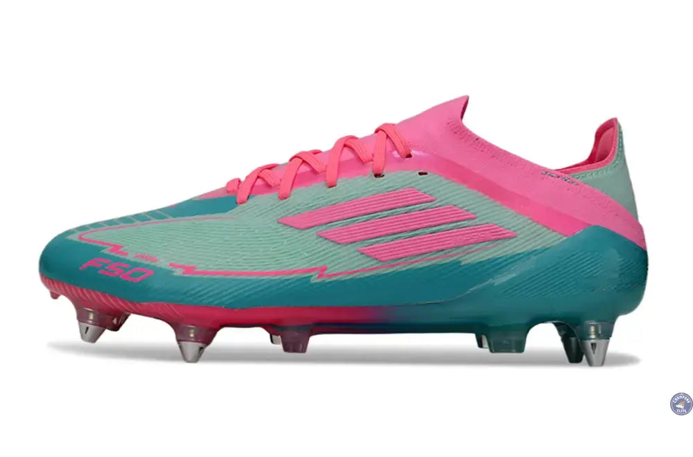 F50 Elite Lacets SG - Bleu Turquoise/Bleu/Rose