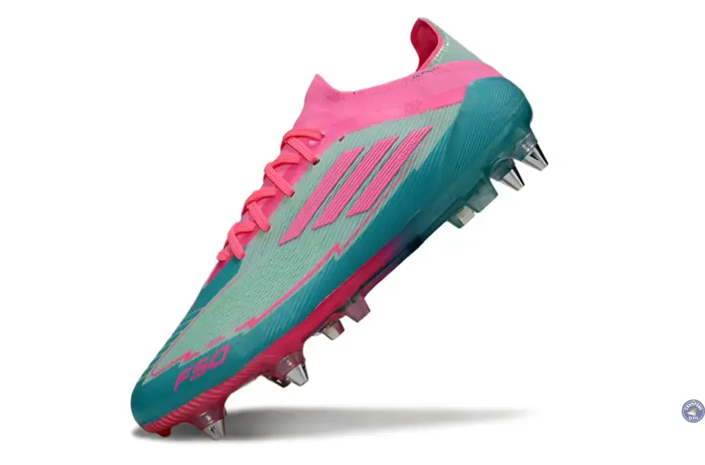 F50 Elite Lacets SG - Bleu Turquoise/Bleu/Rose