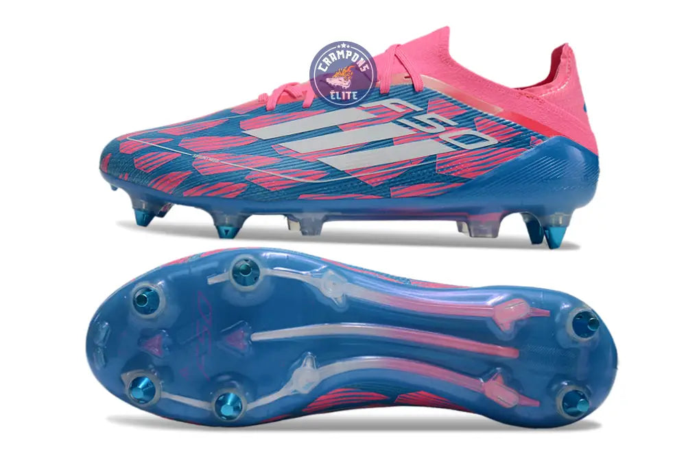 Image of F50 Elite Lacets SG Reemergence - Bleu/Blanc/Rose
