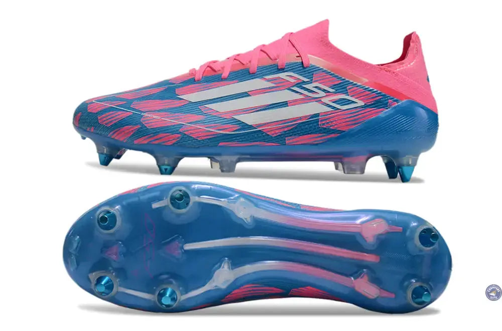 Image of F50 Elite Lacets SG Reemergence - Bleu/Blanc/Rose