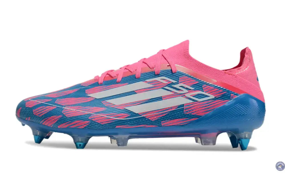 F50 Elite Lacets SG Reemergence - Bleu/Blanc/Rose