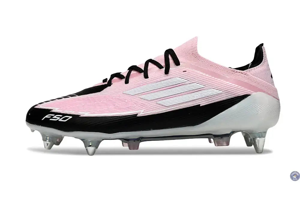 F50 Elite Lacets SG - Rose/Blanc/Noir