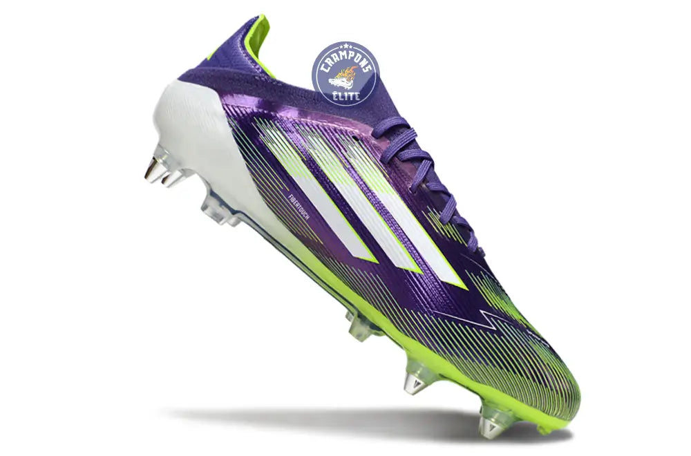 Image of F50 Elite Lacets SG - Violet/Jaune Fluo/Blanc