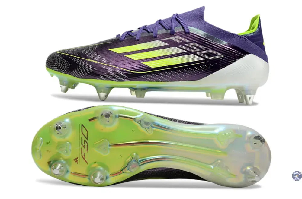 Image of F50 Elite SG Fast Reborn - Violet/Blanc/Lucid Lemon ÉDITION LIMITÉE