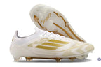F50 Elitee Lacets FG - Blanc/Doré