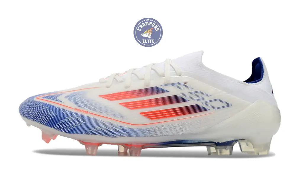 Image of F50 Elitee Lacets FG - Blanc/Orange/Bleu