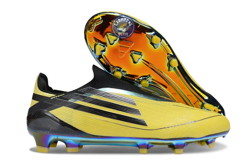 Image of F50 Laceless Elite Adizero 2010 FG Remake - Jaune/Noir ÉDITION LIMITÉE