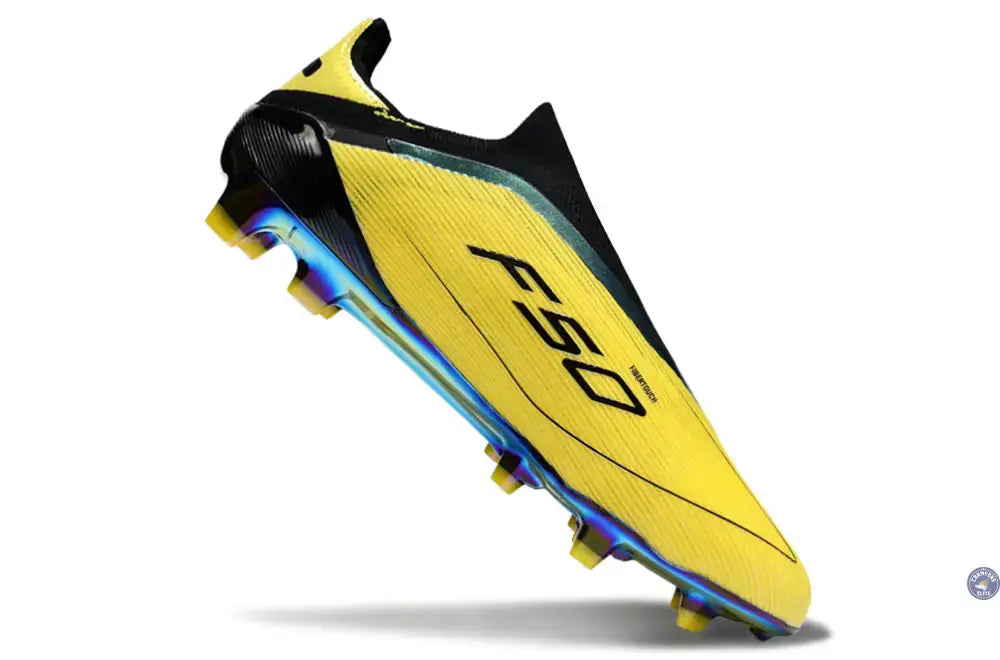F50 Laceless Elite Adizero 2010 FG Remake - Jaune/Noir ÉDITION LIMITÉE