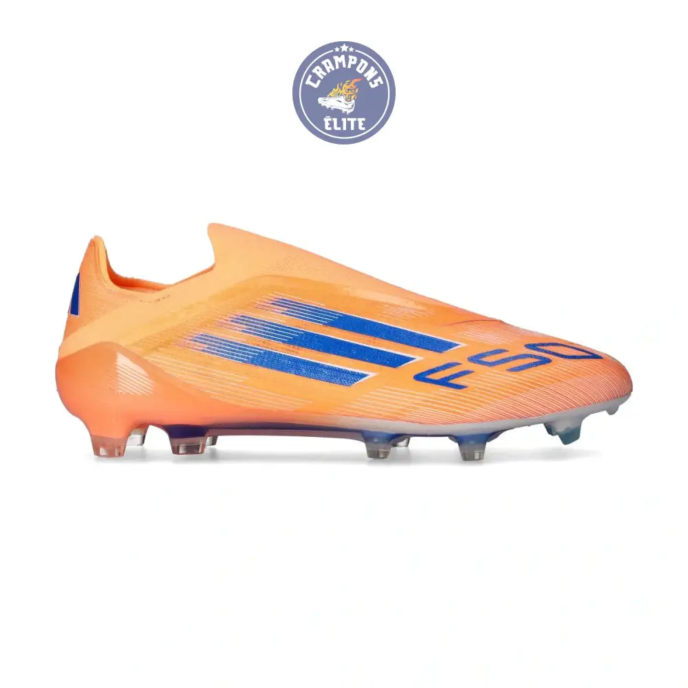 Image of F50 Laceless Elite FG Coral Blaze - Orange/Noir