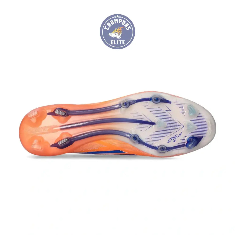 Image of F50 Laceless Elite FG Coral Blaze - Orange/Noir