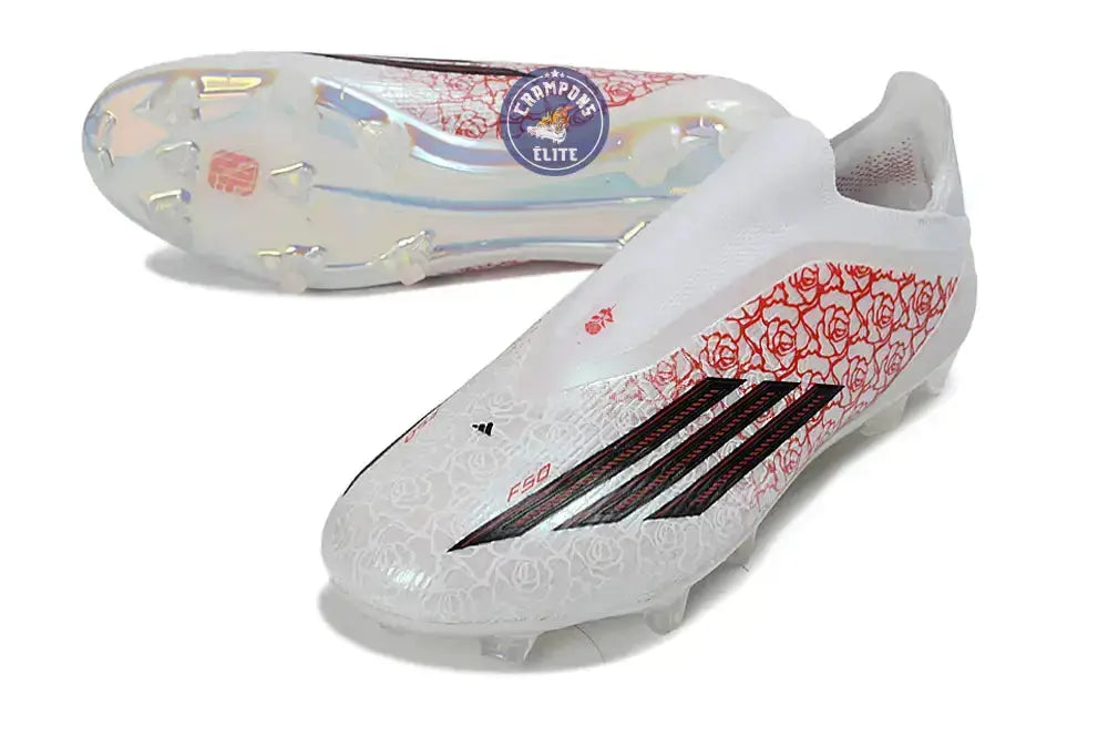 Image of F50 LACELESS ELITE FG LAMINE YAMAL HEARTBREAKER - BLANC/ROSE
