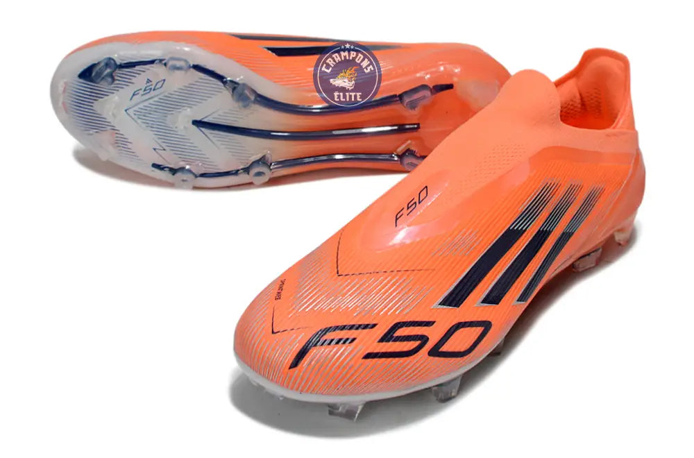 F50 Laceless Elite FG - Orange/Noir