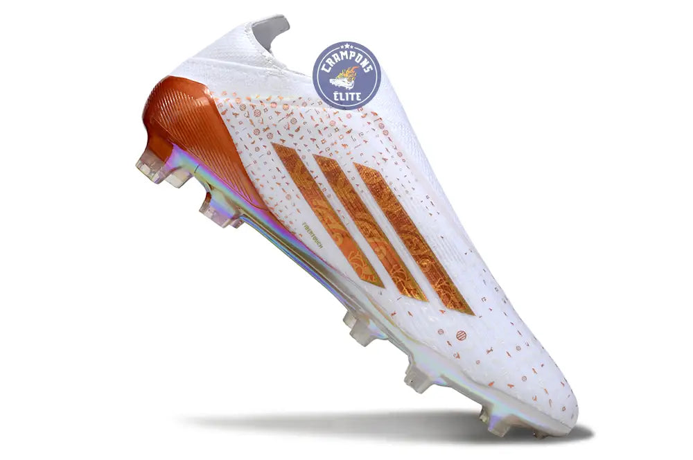 F50 LACELESS ELITE FG x MOHAMED SALAH AFCON - BLANC/BRONZE ÉDITION LIMITÉE