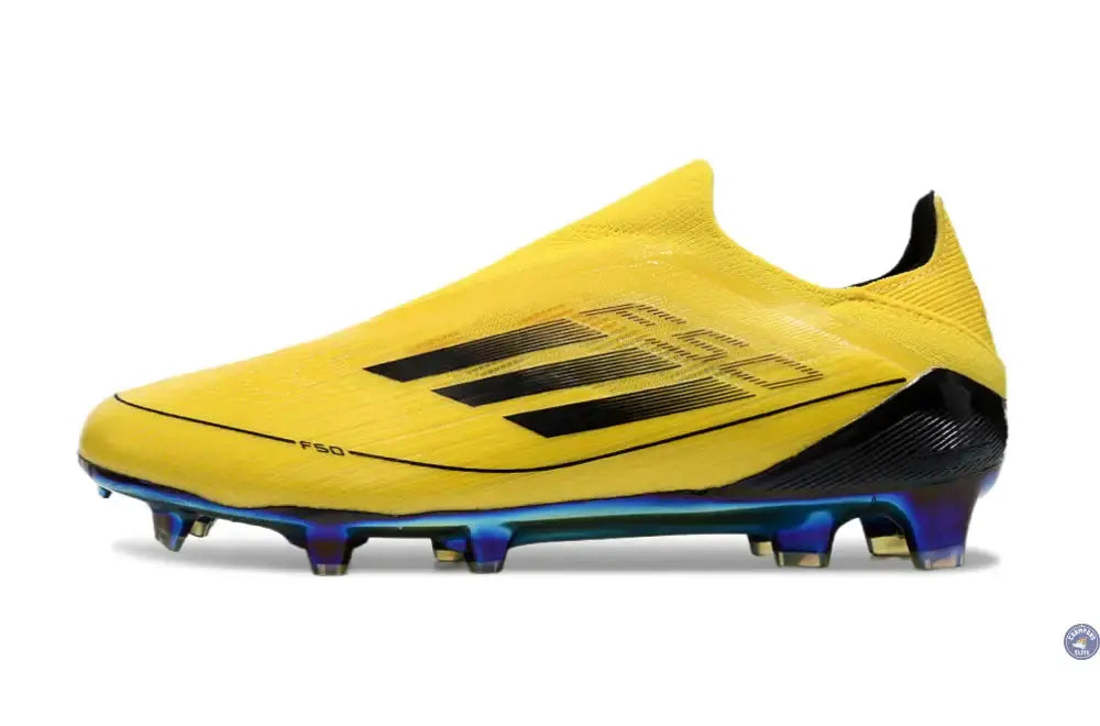 Image of F50 Laceless FG Champions League - Jaune/Noir
