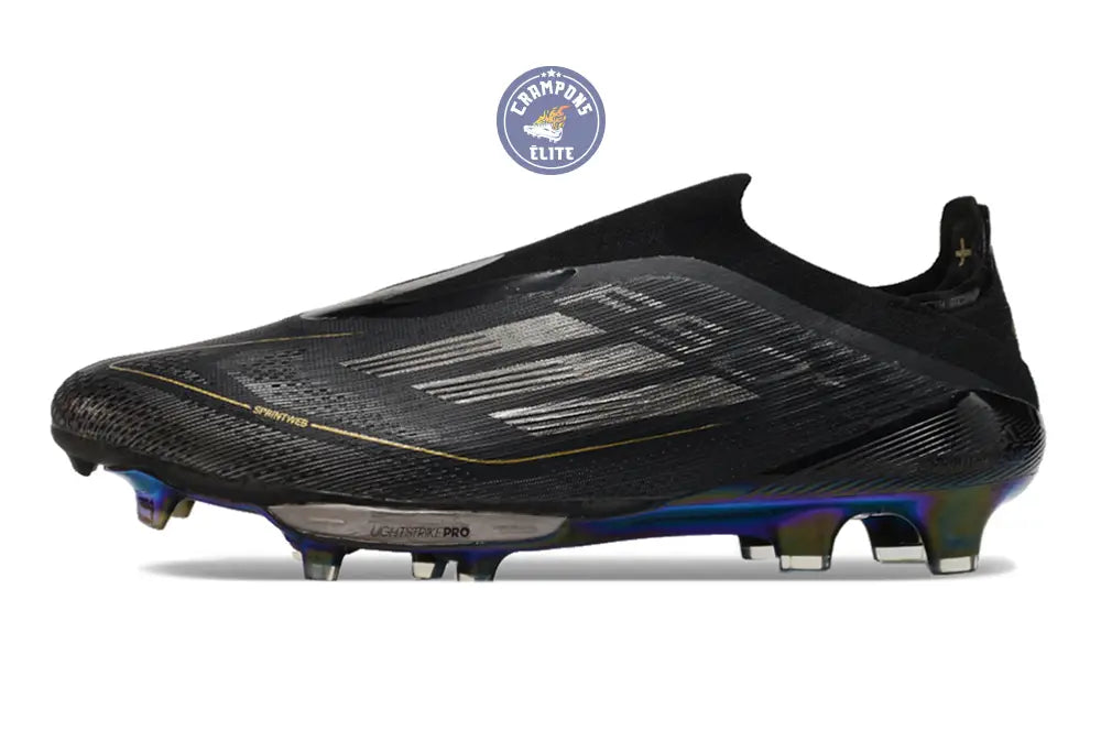 F50 + Laceless FG Dark Spark - Noir/Argenté/Doré