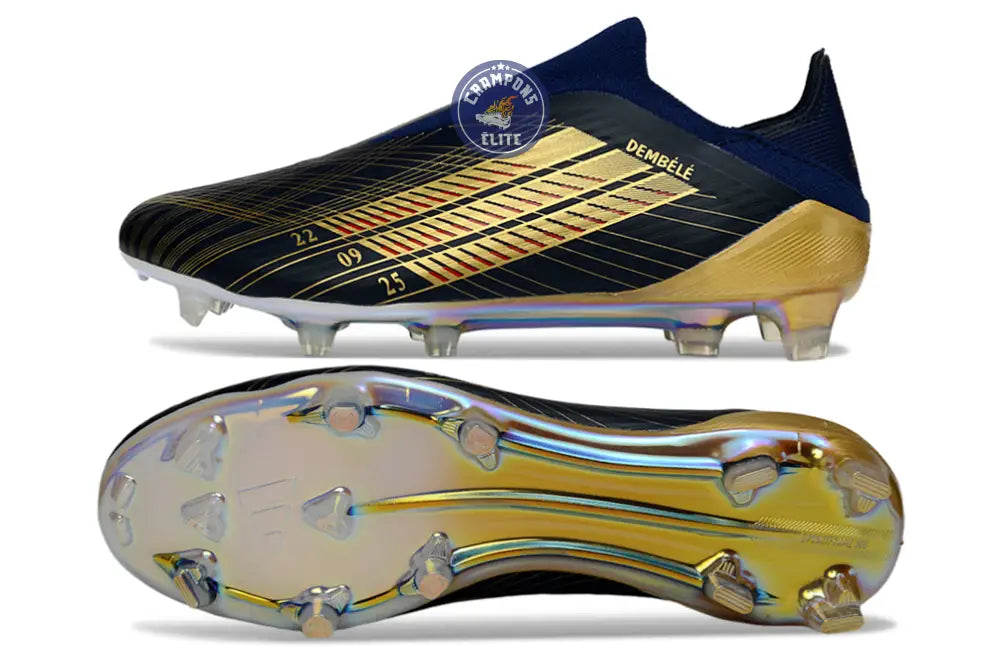 F50 Laceless FG Édition spéciale OUSMANE DEMBÉLÉ BALLON D’OR - BLEU FONCÉ/OR