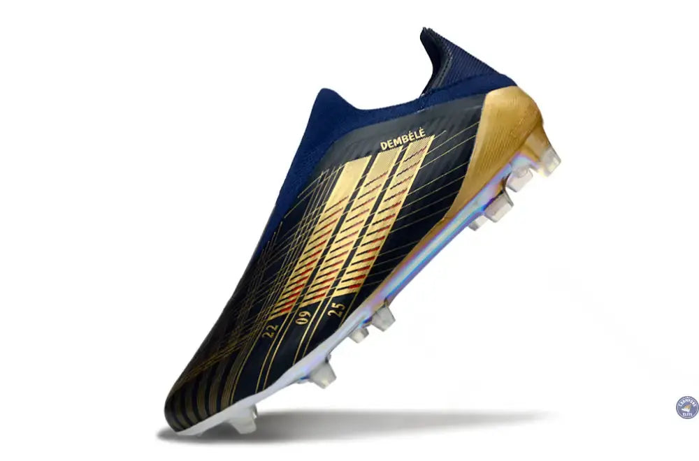 Image of F50 Laceless FG Édition spéciale OUSMANE DEMBÉLÉ BALLON D’OR - BLEU FONCÉ/OR