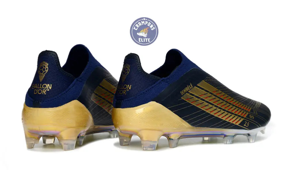 Image of F50 Laceless FG Édition spéciale OUSMANE DEMBÉLÉ BALLON D’OR - BLEU FONCÉ/OR