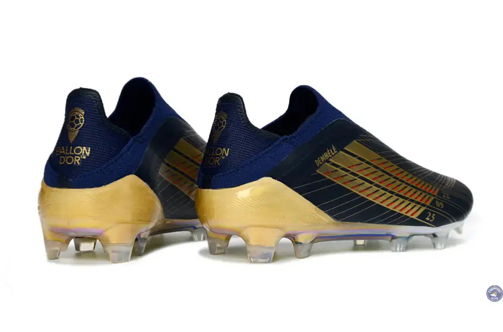 Image of F50 Laceless FG Édition spéciale OUSMANE DEMBÉLÉ BALLON D’OR - BLEU FONCÉ/OR