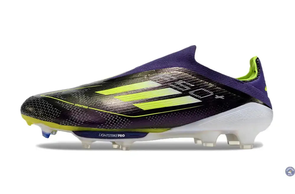 Image of F50 + Laceless FG Fast Reborn - Violet/Blanc/Lucid Lemon ÉDITION LIMITÉE
