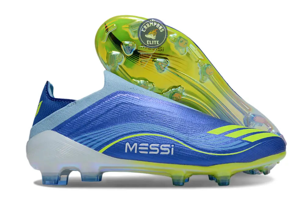 Image of F50 Laceless FG Messi - Bleu/Jaune