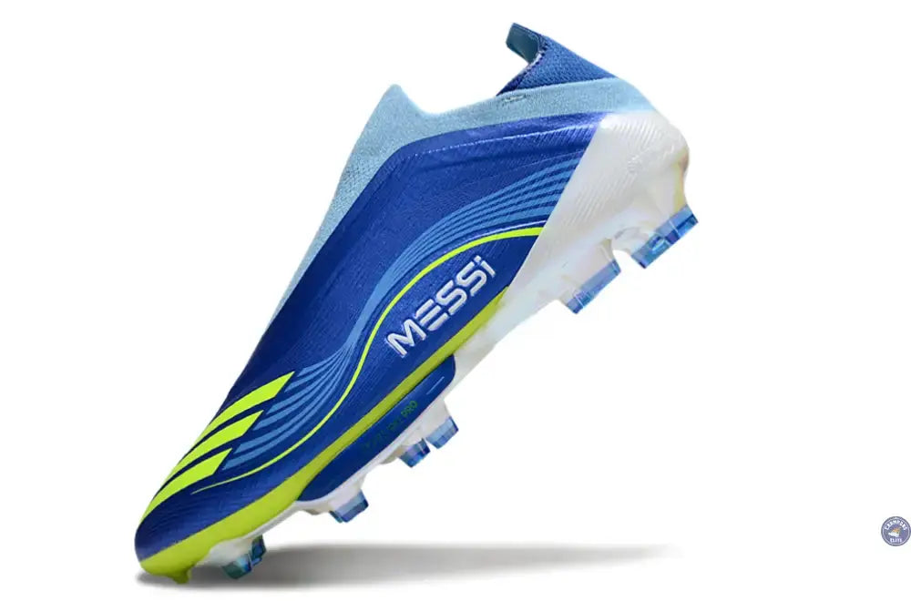 F50 + Laceless FG Messi - Bleu/Jaune