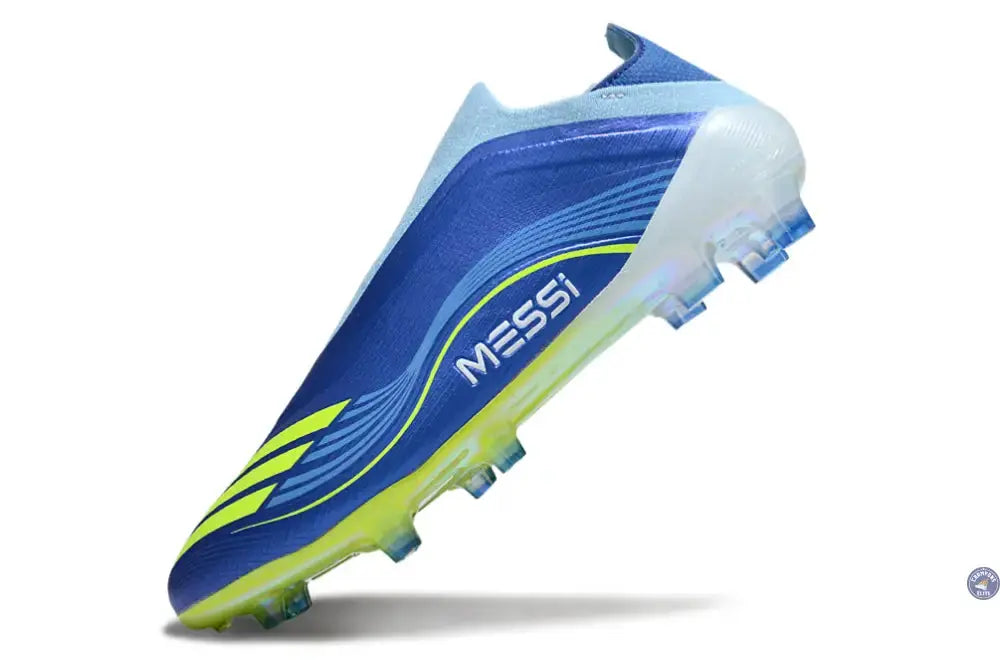 Image of F50 Laceless FG Messi - Bleu/Jaune