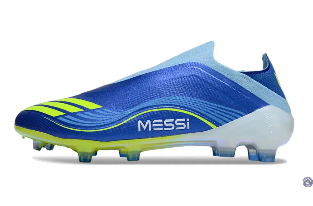 Image of F50 Laceless FG Messi - Bleu/Jaune
