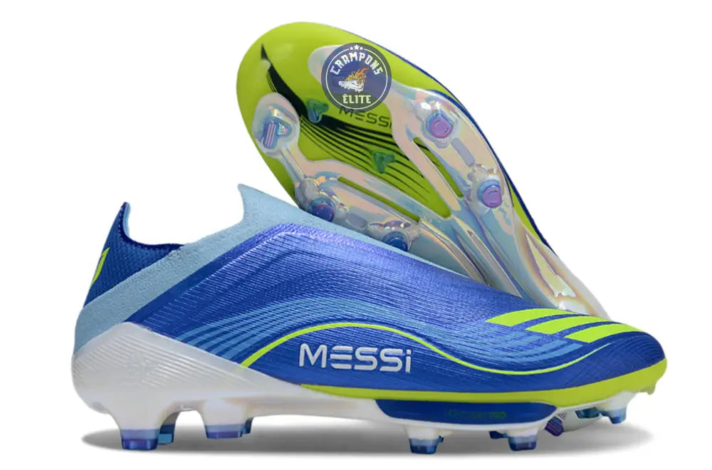 Image of F50 + Laceless FG Messi - Bleu/Jaune