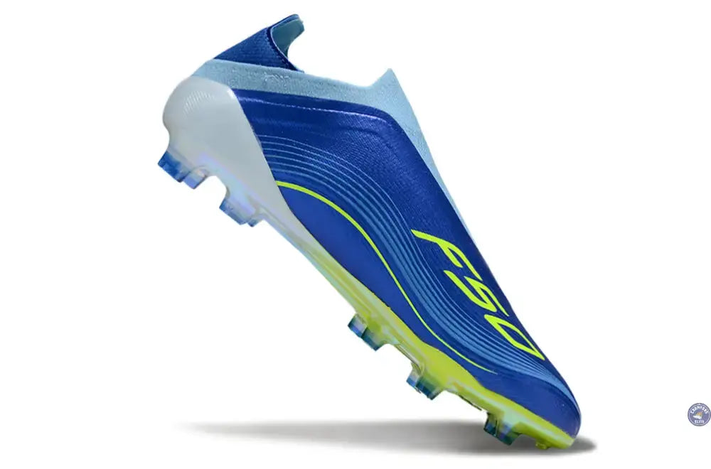 F50 Laceless FG Messi - Bleu/Jaune