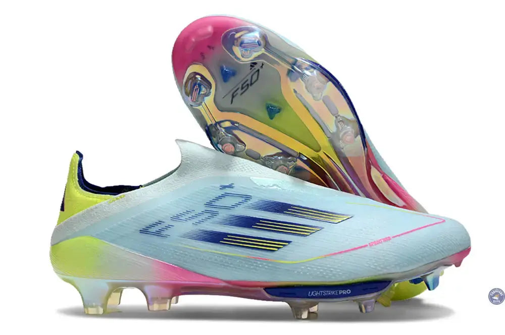 Image of F50 + Laceless FG Stellar Icon - Almost Blue/Bleu/Jaune