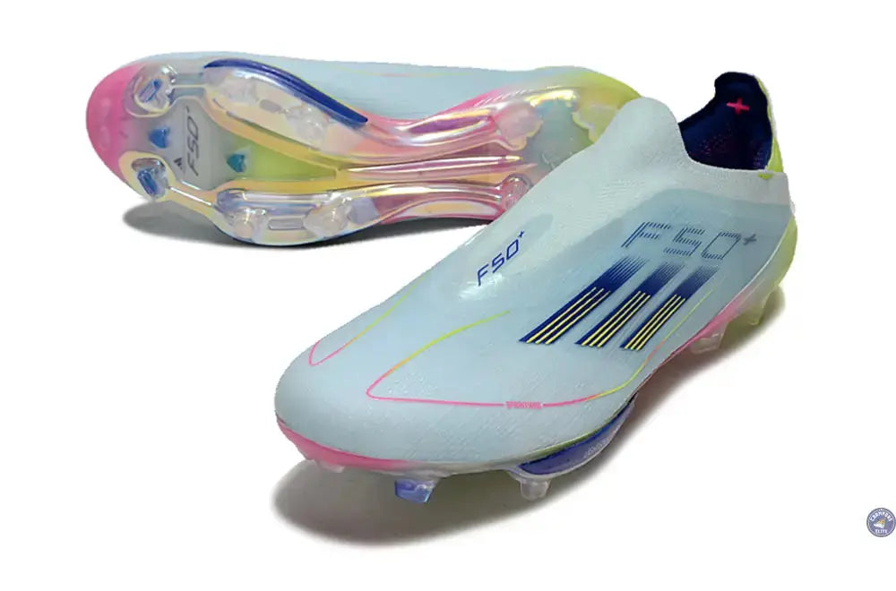 Image of F50 + Laceless FG Stellar Icon - Almost Blue/Bleu/Jaune