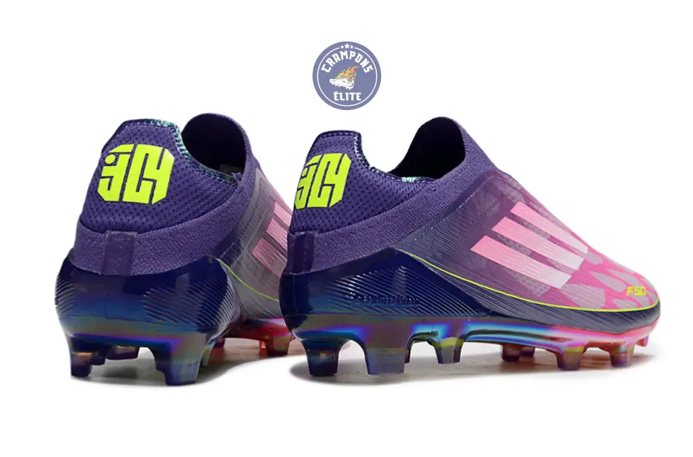 F50 Laceless Lamine Yamal 2 - Violet/Rose/Jaune Fluo