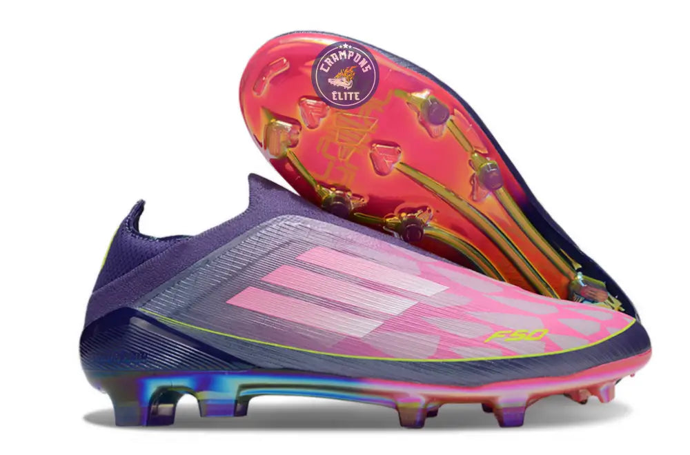 F50 Laceless Lamine Yamal 2 - Violet/Rose/Jaune Fluo