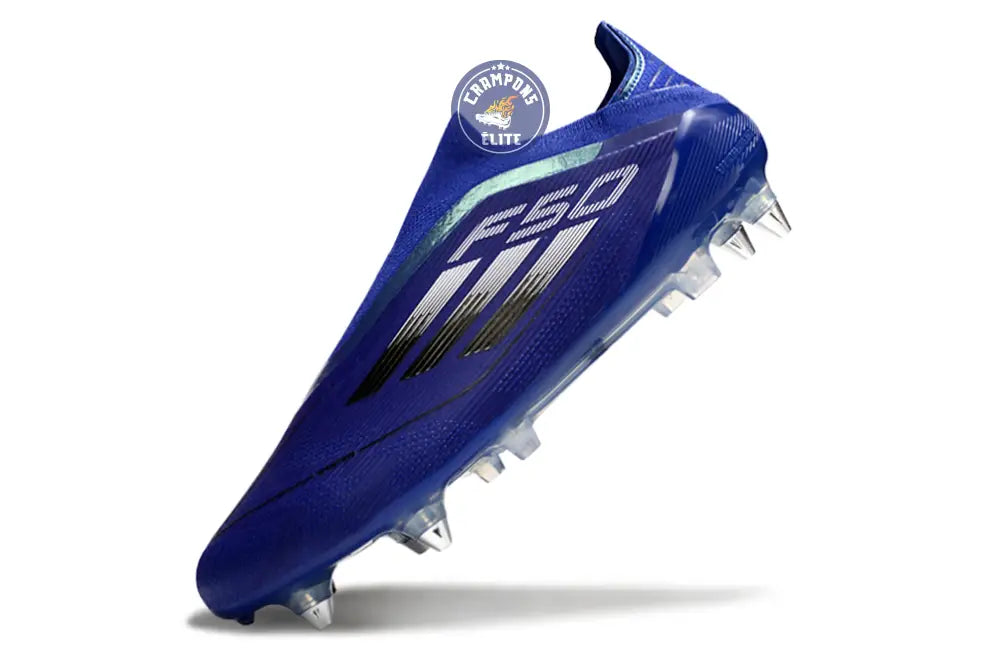Image of F50 Laceless SG - Bleu/Argenté/Blanc
