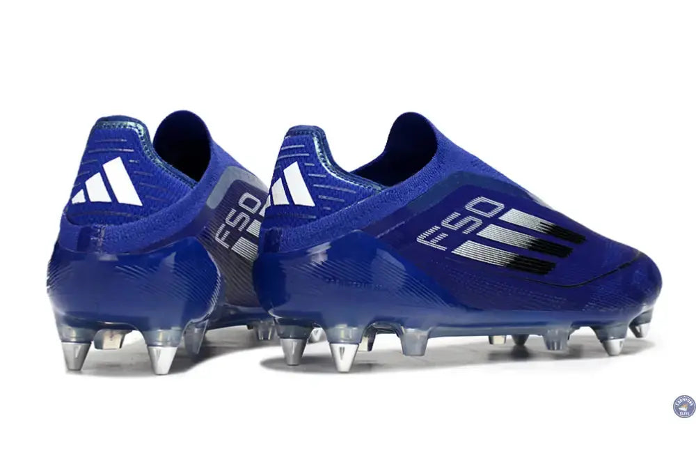 Image of F50 Laceless SG - Bleu/Argenté/Blanc