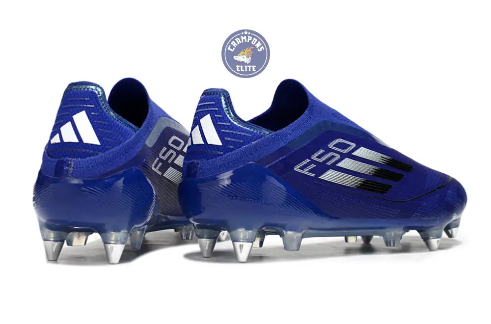 Image of F50 Laceless SG - Bleu/Argenté/Blanc