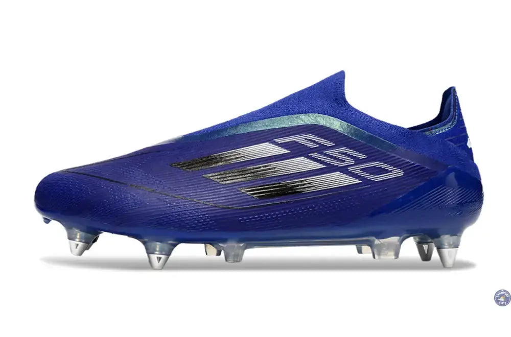 Image of F50 Laceless SG - Bleu/Argenté/Blanc