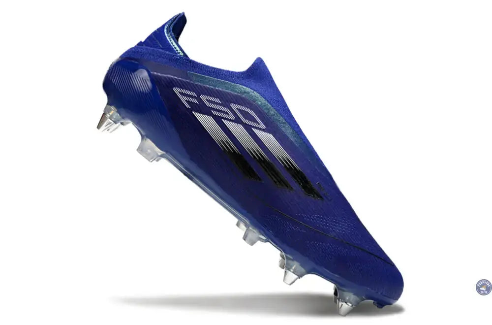 Image of F50 Laceless SG - Bleu/Argenté/Blanc