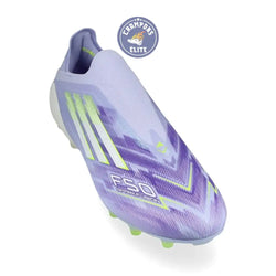Image of F50 Laceless Sparkfusion Elite Low Cut Laceless FG Radiant Blaze - Violet Tone/Vert/Violet