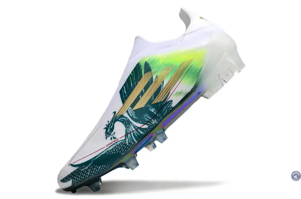 Image of F50 Laceless Spécial Mohamed Salah FG - Blanc/Vert/Doré