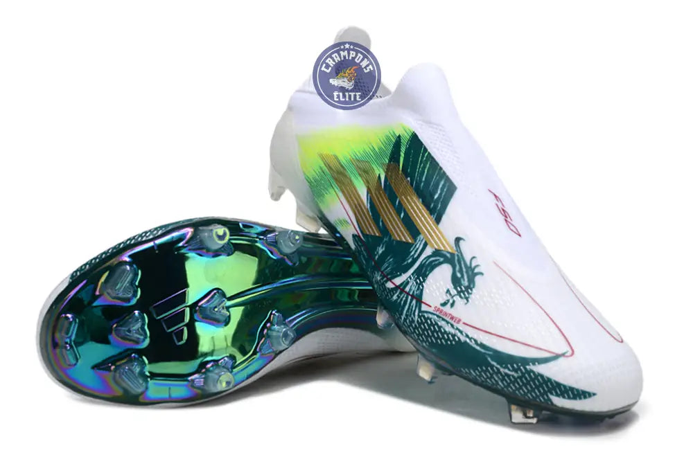 Image of F50 Laceless Spécial Mohamed Salah FG - Blanc/Vert/Doré