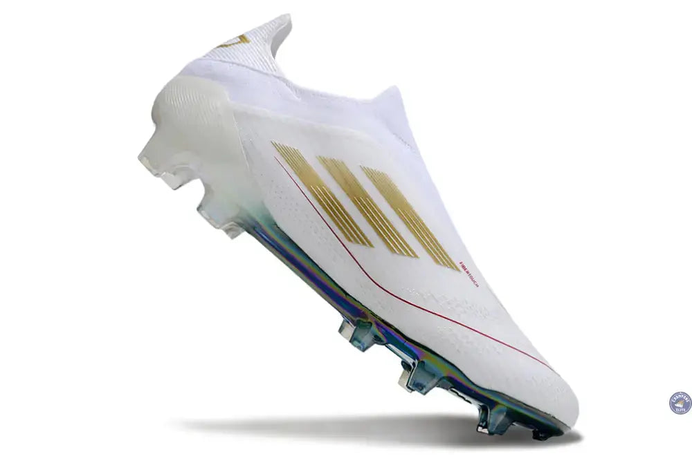 Image of F50 Laceless Spécial Mohamed Salah FG - Blanc/Vert/Doré