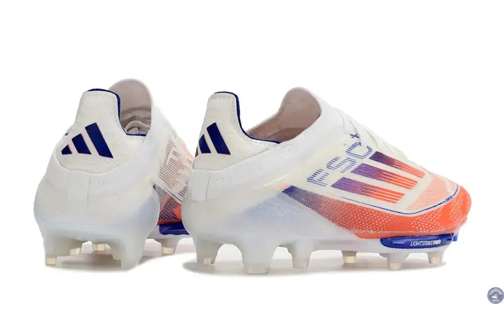 F50 + Lacets FG - Blanc/Bleu/Orange