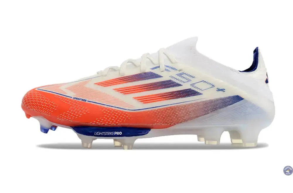 F50 + Lacets FG - Blanc/Bleu/Orange